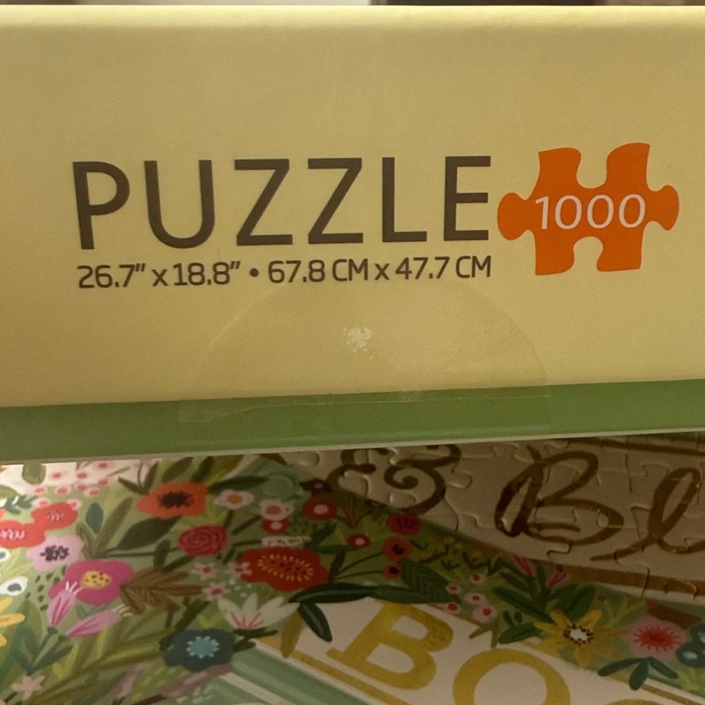 Books & Blooms Jigsaw Puzzle - 1000 pieces - Picture 3 of 4